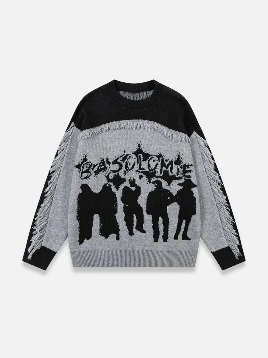 Y2K People Knit Sweater