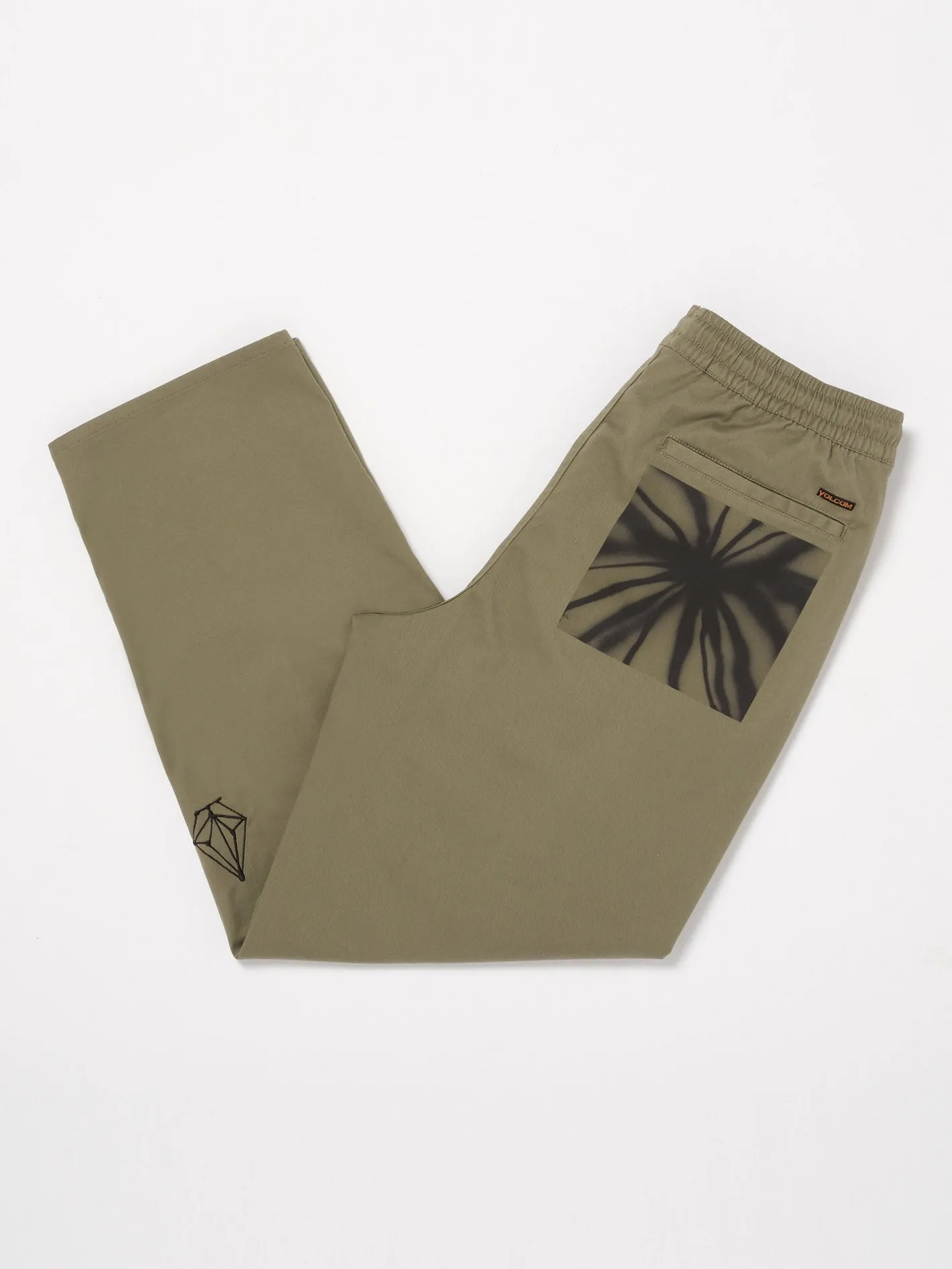 Zephyr Elastic Waist Trousers - Wintermoss